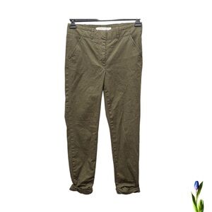 Veronica Beard pants chinos olive green size 4- 97% cotton 3% Elastane